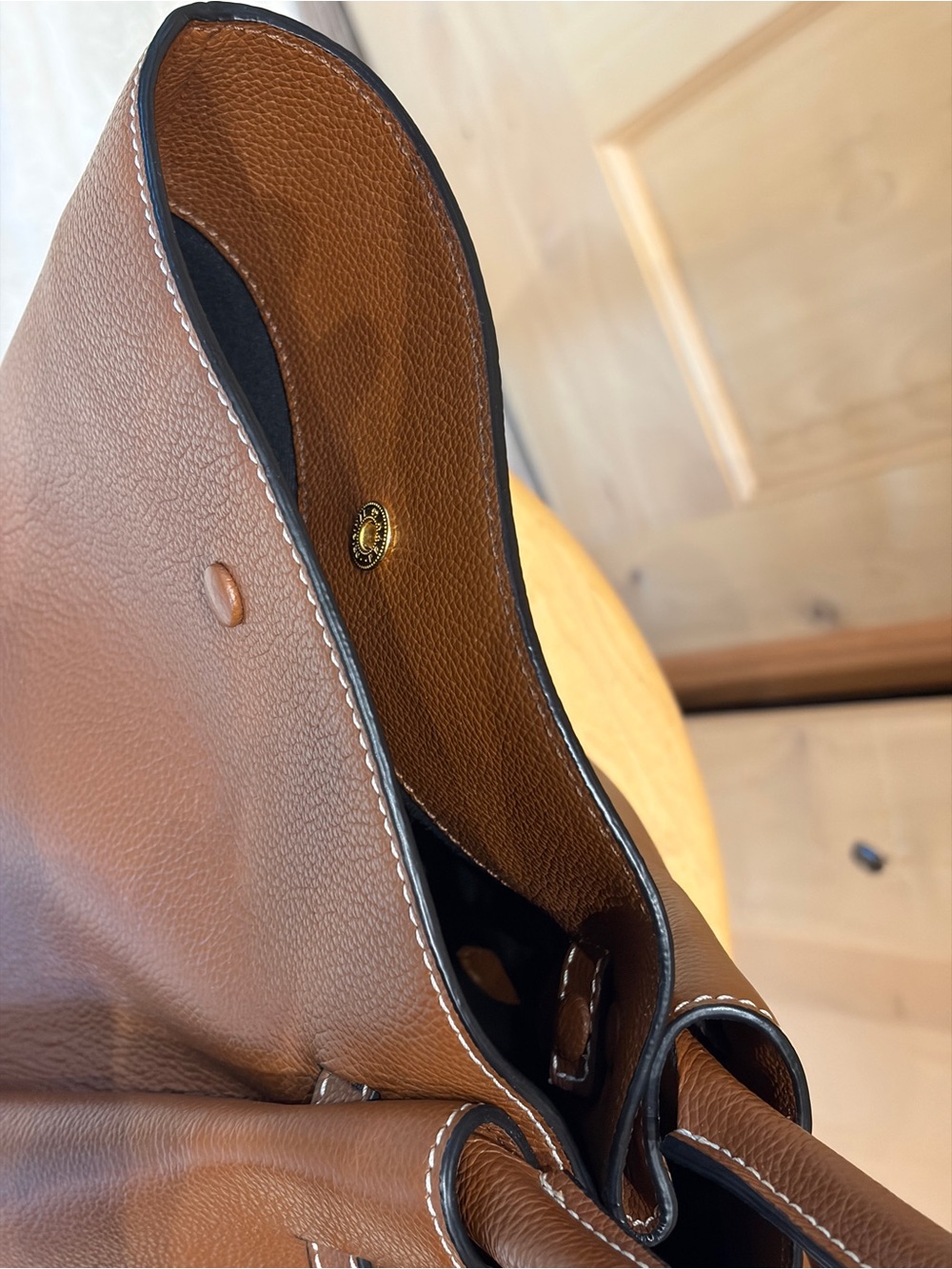 DeMellier 'The New York' Tote in Tan Grain Leather - Picture 12 of 15